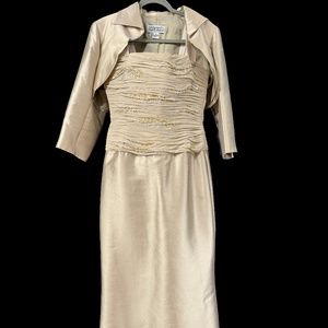 COPY - Boutique Jolie de Madame gown, size 10, Beige/Tan